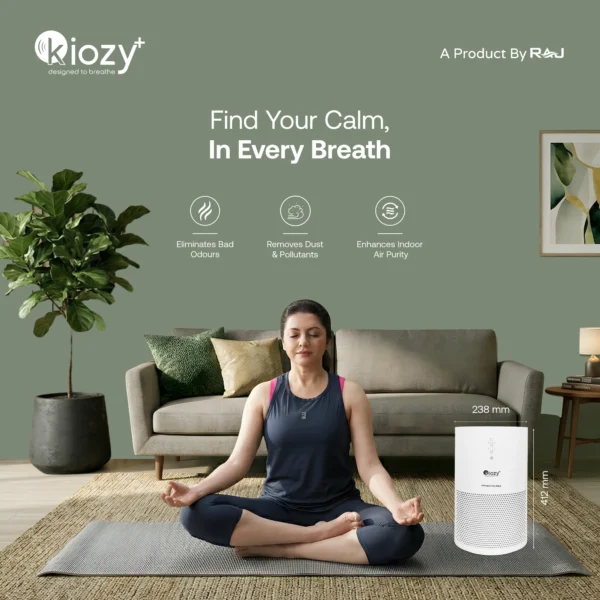 Second image of Kiozy KJ 236 Air Purifier for Entire Home | H13 HEPA | 300 m³/h CADR | Silent Operation